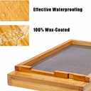Beehive Screened Bottom Board Dipped in 100% Beeswax,Langstroth 10 Frame Bee Hive Screen Bottom Board with Entrance Reducer for Bee Hive Beekeeping Backyard