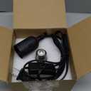 1 Pack Chicken Coop Heater 200W with Lighting and Temperature Control Chicken Heating Lamp with Digital Display 5Ft Cable Brooder Heater for Reptiles, Remote not Include