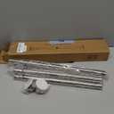 TEECK Shower Curtain Rod, 32-80 inch Adjustable Spring Tension Curtain Rod, Never Rust Anti-Slip Shower Curtain Rod for Bathroom, No Drilling, Never Collapse, Easy to Use, Silver