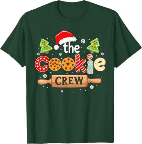 The Cookie Crew Christmas Baking Cookie Lover Kids Women T-Shirt, XL