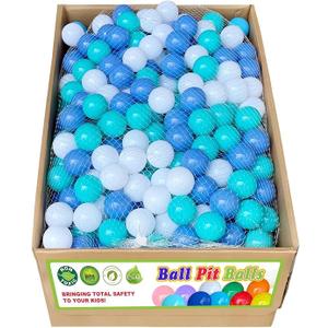 500 Count Soft Plastic Ball Pits Balls Colorful Play Pits Balls for Pet Dogs Ball Pits 2.2" Large Phthalate Free Bpa Free Balls for Toddlers 1-3 Baby Kids