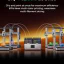 Creality Filament Dryer Box 4 Spools, Space Pi X4 Filament Storage Box, 200W PTC Heats Up to 85°C, Dual Heating Chambers, Fast Drying & Moisture-Free Storage, for PLA, PETG, TPU, ABS