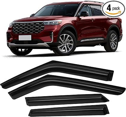Canvcle Explorer Window Rain Guards for 2020-2025 2026 Ford Explorer
