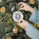 2 x 2nd Baby Christmas Ornaments 2025 for Mom, Our First Christmas As A Family of Four Ornament - Keepsake Gifts for Second Time Mom and Dad of Baby Boy Girl, Xmas Tree Decorations (2.9 Inch) (Multicolor 15)