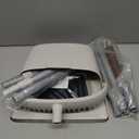54" Long Handled Broom and Dustpan Set - Perfect Dust Pan and Brush Combo for Efficient Cleaning, Brown and White