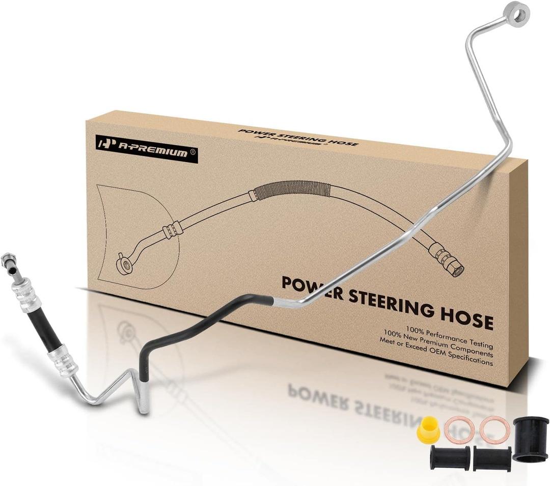A-Premium Power Steering Pressure Hose Line Assembly Compatible with Toyota 4Runner 1991-1995, Pickup 1991-1995, 2.4L, To Gear