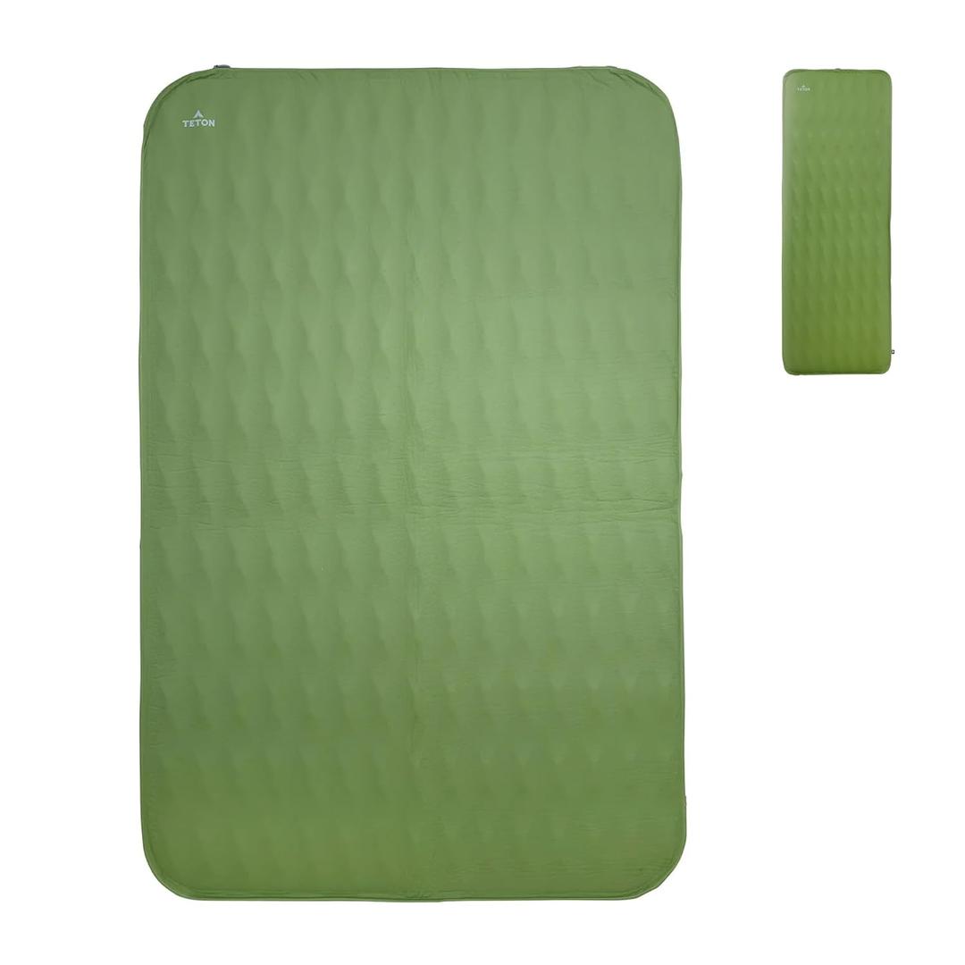 Teton Sequoia Mammoth Self Inflating Camping Sleeping Pad, Inflatable Sleeping Pads, Compact for Camping, Backpacking, and Hiking. Camping Mat with Roll-Up Straps and Storage Bag
