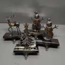 Christmas Stocking Holders Hangers Hooks of 4 Stocking Holder for Mantel Fireplace Mantle (Sliver)