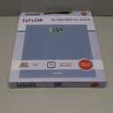 Taylor Digital Glass Bathroom Scale for Body Weight, Durable Platform, Digital Weighing Machine for People, Easy-to-Read Display, 350 lb Capacity, Slate Blue (11 x 11 Inch)