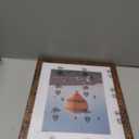 8x10 Picture Frame, Display Photos 6x8 with Mat or 8x10 without Mat, Poster Frame for Wall and Tabletop, Brown