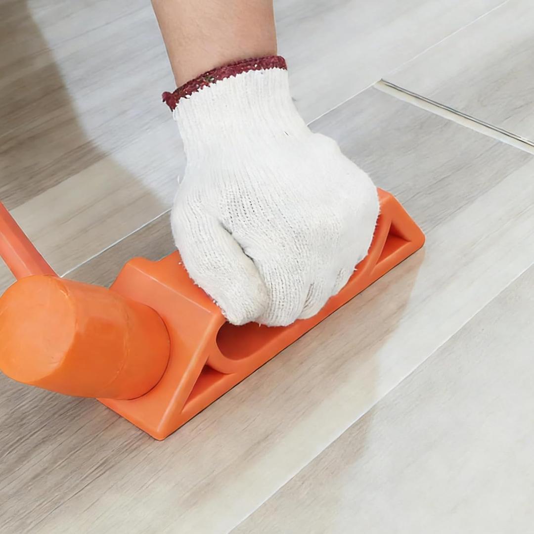 Floor Gap Fixer Tool for Laminate, Vinyl & Hardwood  Heavy-Duty Nylon Plank Puller with Washable Adhesive Pad, Reusable Floor Repair Tool for Closing Gaps (Only Plank Grabber, No Hammer) (Big)
