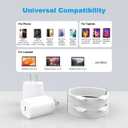 30W iPhone 17/16/15/14/13/12 Charger Fast Charging Block with 6FT Long C to Type C& Lightning Cable.Fast Charging for All iPhone/iPad and Galaxy Series (White 2)
