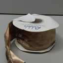 Ribbli Camel Velvet Wired Ribbon 2.5 Inch Crushed Velvet Christmas Ribbon for Gift Wrapping Christmas Tree Decoration Crafts Wreaths Supplies-Continuous 10 Yards - Camel