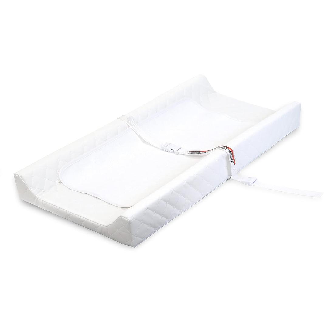 Summer Infant Contoured Changing Pad  Includes Waterproof Changing Liner and Safety Fastening Strap with Quick-Release Buckle (1 Count (Pack of 1))