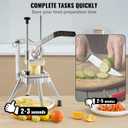 VEVOR Commercial Vegetable Fruit Chopper 1/4" Blade Heavy Duty Professional Food Dicer Kattex French Fry Cutter Onion Slicer Stainless Steel for Peppers Potato Mushroom