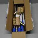 Crack Weeder, Moss Remover Tool, Manual Crevice Weeding Tool, Weed Puller Grout Brush with 67-inch Long Handle for Deck, Paver, Patio, Walkway, Driveway - 2 Weed Brush Heads