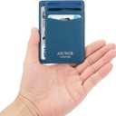 Slim Wallet Minimalist Front Pocket RFID Blocking Men and Women Leather Wallets