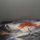 Canvas Wall Art Decor Wall Art Decorations for Living Room Black and White Vintage Wall Art Nature Landscape Wall Art Prints Art Work for Wall Decor Red Artwork for Walls Home Office Decor 20" X 40"