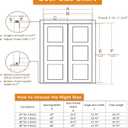 Bifold Door Hardware Kit, 2-Pack 48-Inch Bi-fold Closet Door Track Kit Bifold Closet Door Hardware Kit Folding Door Hardware Repair Replacement Tool Kit