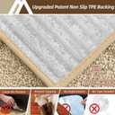 COSY HOMEER Stair Treads for Wooden Steps 9"x28",Washable Non Slip Carpet Stair Treads with Reusable Residue Free Backing Soft Peel and Stick Stair Runner Rugs for Kids Elders Pets,Warm Beige, 15pcs