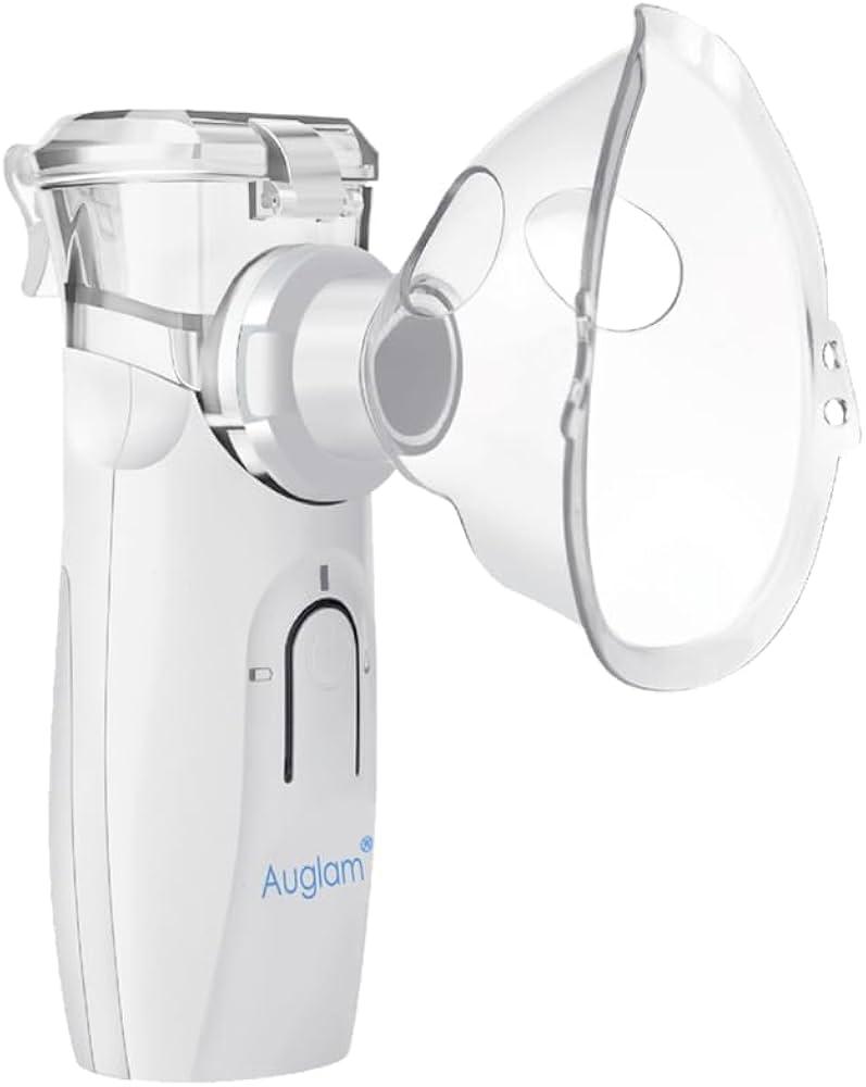 Ultrasonic Portable Nebulizer, USB Rechargeable Portable Nebulizer with Mouthpiece, Nebulizer Machine for Adults & Kids with Auto Clean, Travel, Home, Daily use, Transparent
