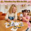 Valentines Day Gifts for Kids, 24Pack Construction Vehicles Toys Valentines Cards Bulk Valentine Exchange Cards Novelty Toys for Boys Girls Toddlers Class Classroom School Party Favor