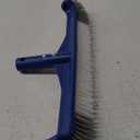 POOLAZA Pool Brush, 17.5'' Pool Brush Head for Inground Pools & Above-Ground Pools, Durable Pool Scrub Brush Fit Standard Pool Pole, Enhanced Pool Brushes for Cleaning Pool Walls with Curved Ends (Blue)