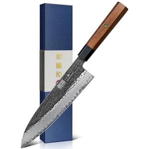 HOSHANHO 8 Inch Chef Knife, 9 Layers 10CR15MOV High Carbon Steel Kitchen Knife, Japanese Professional Gyuto Chefs Knives with Octagonal Rosewood Handle