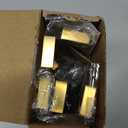 Ravinte 5 Pack Solid 5 Inch Kitchen Square Cabinet Handles Brushed Brass Drawer Pulls Kitchen Cabinet Hardware Handles (5" Hole Center)