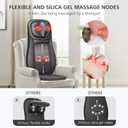 Snailax Shiatsu Neck & Back Massager with Heat, Massage Chair Pad for Home & Office, Gift