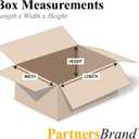 Partners Brand P241818 Corrugated Boxes, 24"L x 18"W x 18"H, Kraft (Pack of 10)