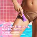 Electric Shaver for Women - Cordless Dermave Bikini Trimmer for Lady's Beauty, Painless Facial Hair Removal Device with Low Noise, Detachable Head, Fast Charging, 2025 Beach Vacation Essentials