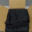 HolidayIdeas 2 Pack Square Fitted Table Covers - 34 x 34 Inch - Black Fabric Table Clothes Washable Tablecloth Protectors for Parties, Holiday Dinner, Trade Show, Vendor Stand