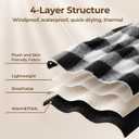 WELUK Heated Scarf for Women Men with 5000mAh Rechargeable Battery, 3 Temperature Settings Winter Electric Heating Neck Scarf (Black)