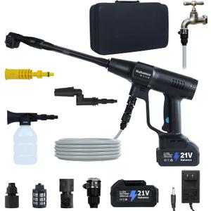 Pressure Washer Cordless Battery Powered 2900PSI with 24.0Ah Battery,Battery Operated Pressure Washer,Portable Power Washer Handheld for Car Cleaning (Black-A)