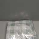 Sage Green Gingham Party Table Runner Green and White Checkered Plaid Decorations for Birthday Bridal Baby Shower Home Dining Kitchen Island Decor (13" x 72")