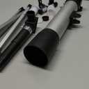 Telescope for Kids 50mm 100x Magnification Beginner Silver Telescopio with Tripod, 2 Eyepieces, Finder Scope Set, STEM Educational Astronomy Chritstmas Gift for Boys & Girls Ages 6-12