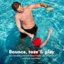 Sloosh 2Pcs Swimming Pool Waterproof Football, 8.5" Sport Pool Football, Water Outdoor Sports Pool Toy for Backyard, Pool Play, Beach Game