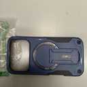 Goton for iPhone 17 Pro Case with Privacy Tempered Glass Screen Protector & Camera Lens Protector, Compatible with MagSafe, Invisible Kickstand, Shockproof Phone Cover, Blue