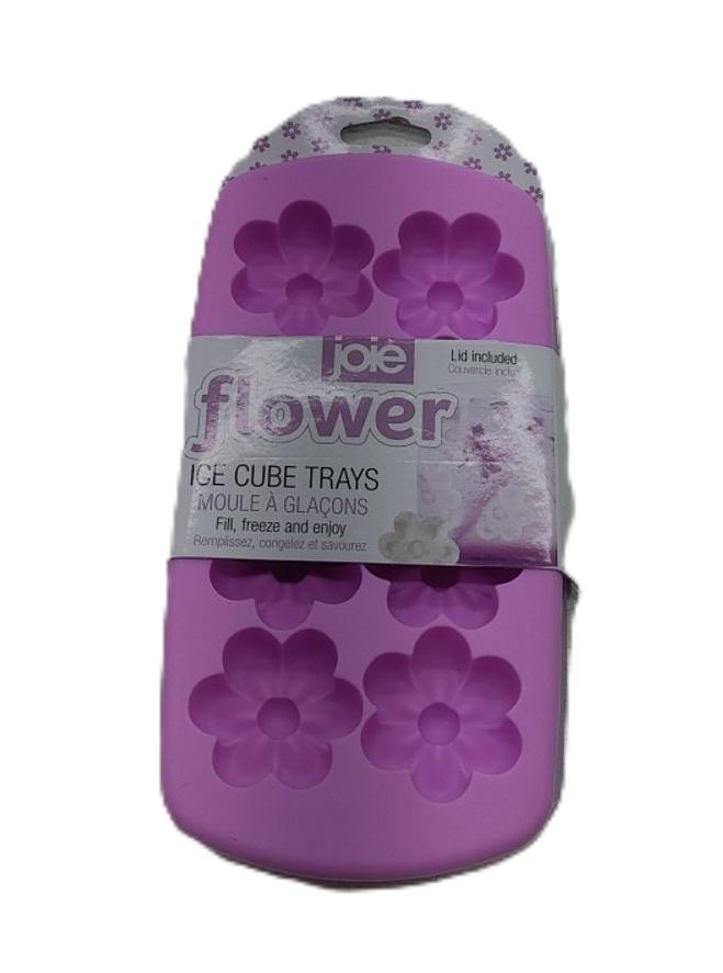 JOIE Retro Flower ICE CUBE TRAY WITH COVER FOR 8 CUBES JOIE Retro Flower ICE CUBE TRAY WITH COVER FOR 8 CUBES