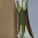 12 PCS White Calla Lily Artificial Flowers,14.6" Faux Calla Lilies Flower Real Touch Silicone Fake Lilies Flowers for Home Decor,DIY Wedding Centerpieces, Indoor Floral Arrangements