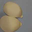 Strapless Sticky Bra for Women, Invisible Adhesive Backless Bra, Lightweight Breathable Seamless for Wedding Dress (Beige, S)