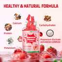 3 x Magnesium Glycinate Gummies 1000mg - Sugar Free Magnesium Potassium Supplement with Vitamin D, B6, CoQ10 for Calm Mood & Sleep Support - 60 Strawberry Gummies