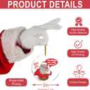 2 x Santa Funny Nothing for You Whore - Christmas Ornaments - Christmas Decorations - Christmas Tree Decorations - Gag Gifts - Nasty Naughty Gifts - White Elephant - Stocking Stuffers