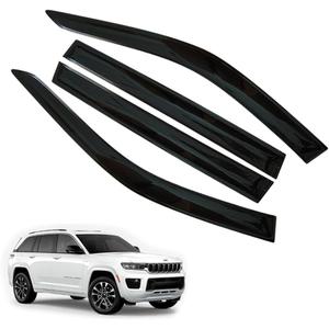 Window Visors Rain Guards for Jeep Grand Cherokee 2022 2023 2024 2025 Accessories, Wind Deflectors Vent Shades for Jeep Grand Cherokee