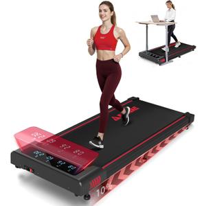 Walking Pad with 10% Incline Treadmills for Home, 4 in 1 6.2MPH Walking Pad Under Desk Treadmill with Full Screen LED Display, 2.75HP Brushless Drive, 12 HIIT Programs, 350 LBS Weight Capacity