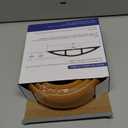 Floor Cord Cover 4ft, Yellow Oak Wood Cord Hider Floor Hide Extension Cords, PVC Cable Management Cover, Cable Protector Wire Cavity W0.6in x H0.32in