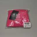 SUUKSESS Women One Off The Shoulder Summer Tank Tops Ruched Short Sleeve Shirts (Pink, S)