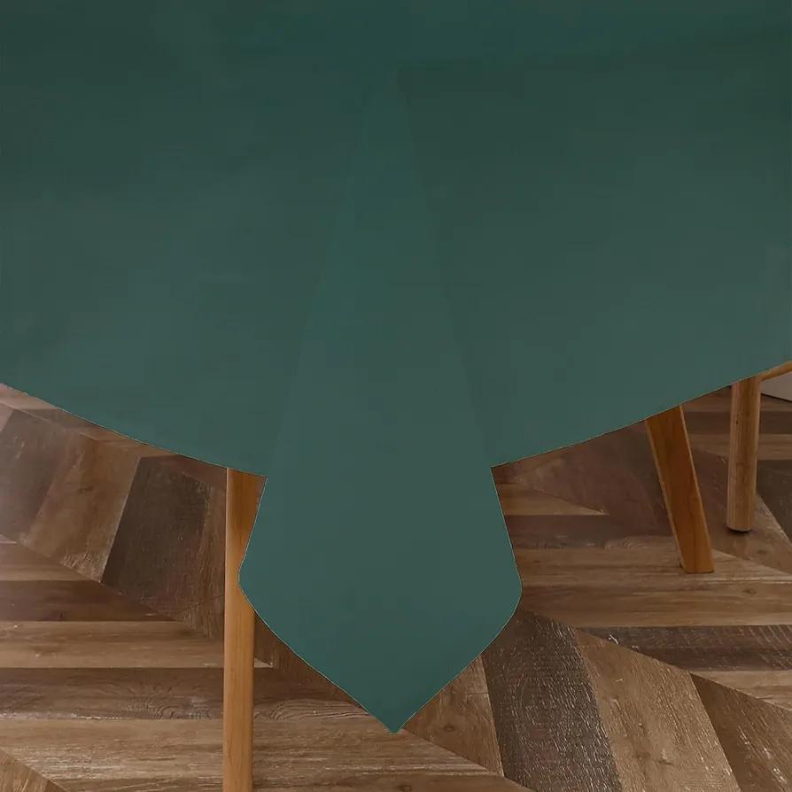 Majestic Giftware PVC Faux Leather Rectangle Tablecloths | (TCE35-54160) Hunter Green Waterproof & Spill Proof Dining Table Cover | Decorative Washable Tablecloth for Home, Kitchen, Party (54X160)