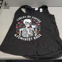 Fueled By Coffee & Feminist Rage Funny Women Lovers Feminism Tank Top Medium